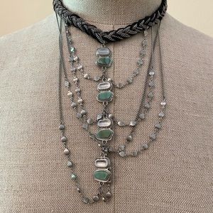 Free People Boho Style Necklace / Choker Combo